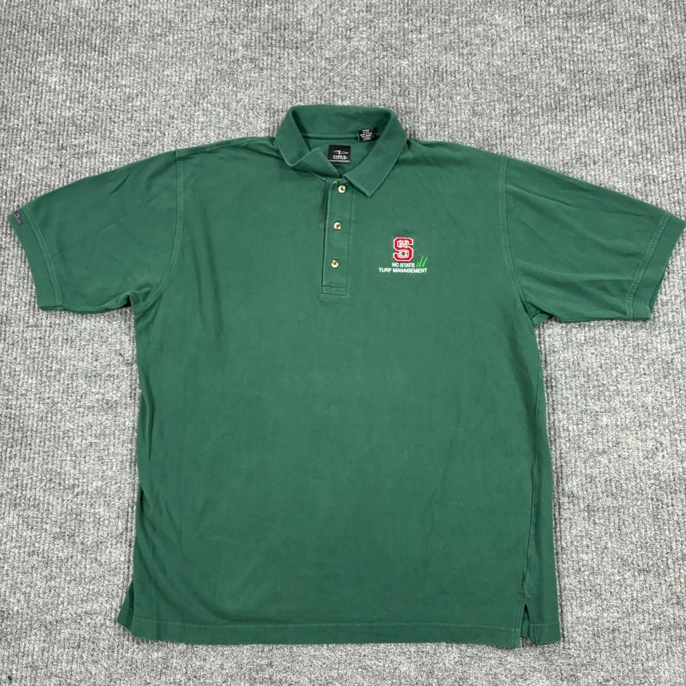 Page & Tuttle NC State Wolfpack Turf Management Polo Shirt Green Mens XL